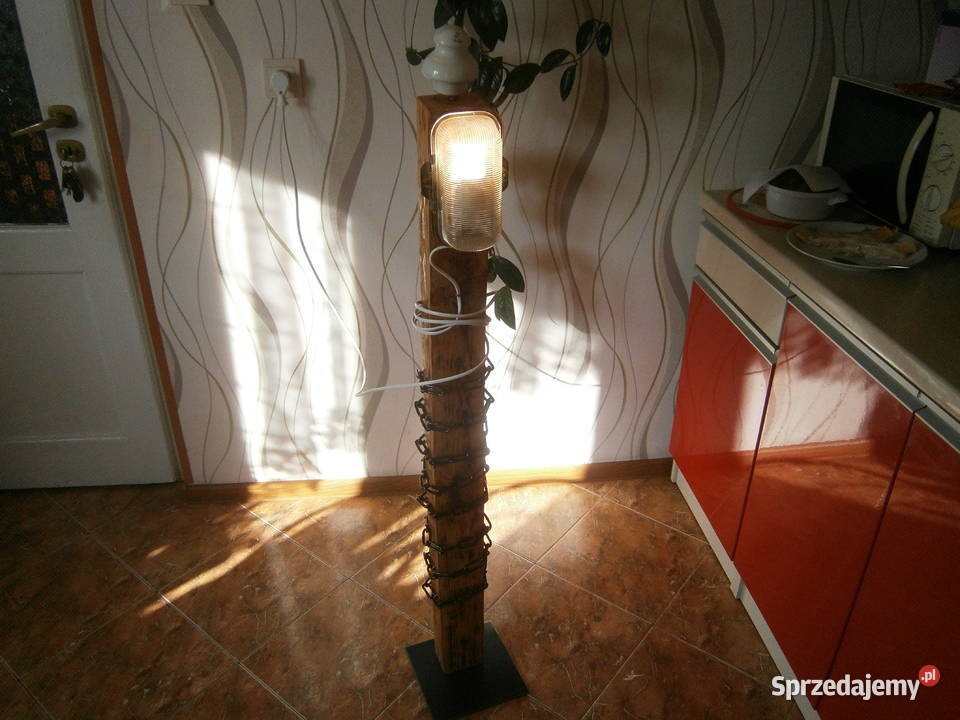 stara lampa loft indiustralstara belka drewniana Siedlce