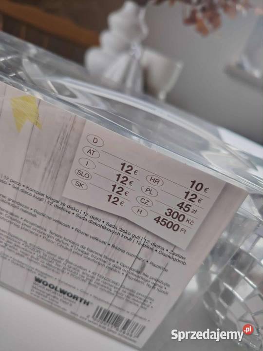 Kule srebrne choinkowe led Nakło nad Notecią