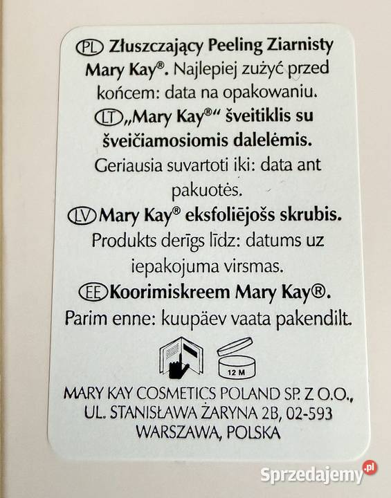 Nowy zestaw Mary Kay cera normalna sucha plus