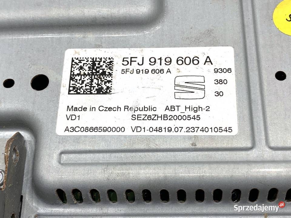 WYŚWIETLACZ CUPRA ATECA 5FJ919606A EKRAN MONITOR sprzedam