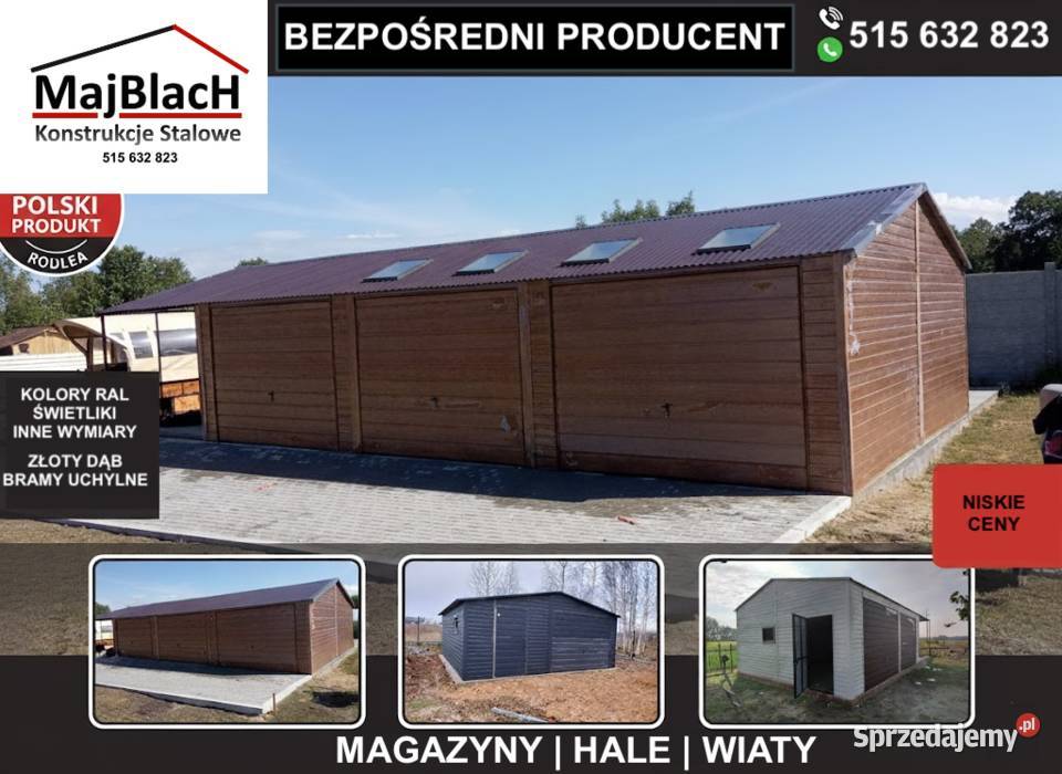 Blaszak Ocynk Wiata Hala Magazyn Garaże Profil Nowy Tomyśl