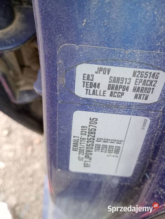 Renault Modus 16 lampa przednia części transport Wałbrzych