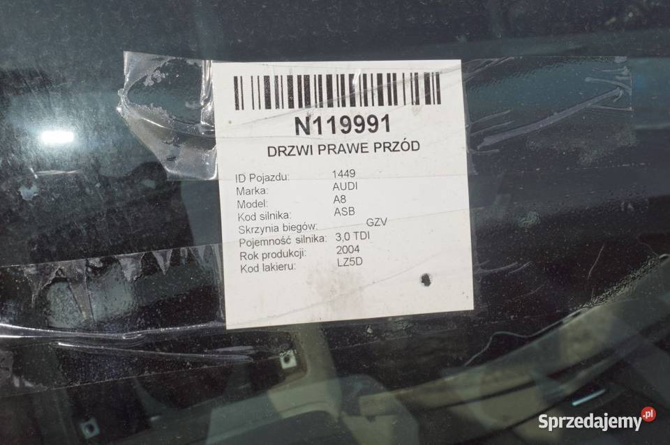 LZ5D A8 D3 DRZWI PRAWE PRZÓD Lipno