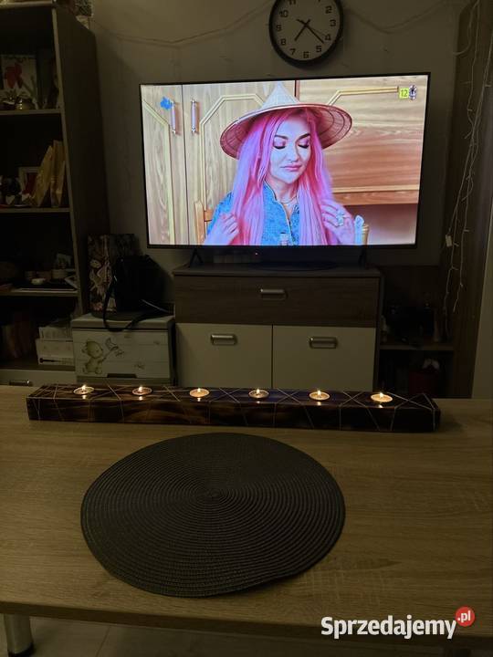 Świecznik z naturalnego drewna dolnośląskie Wrocław