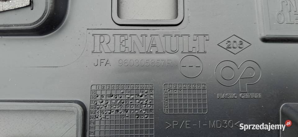 RENAULT GRAND SCENIC IV SPOILER LOTKA KLAPY TYŁ Pozostałe Bieleń