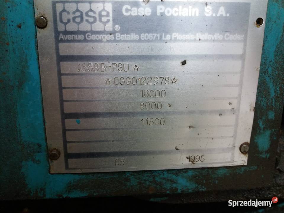 Koparka kołowa Case poclain 688b 1995 r 115 tony Koła Koparki