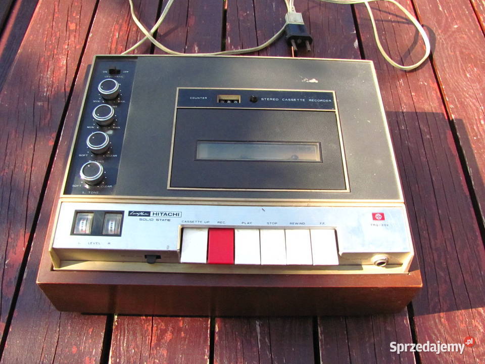 Magnetofon kasetowy Hitachi vintage made in Magnetofony Łódź sprzedam