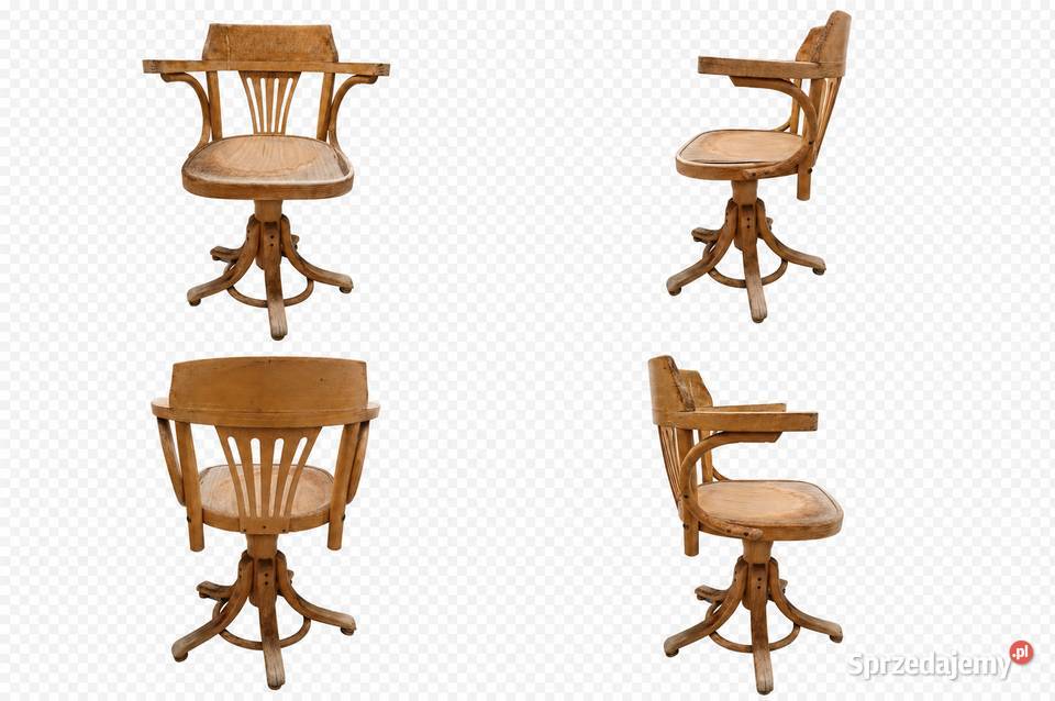 Stare krzesło PRL obrotowe gięte w stylu Thonet Kraków