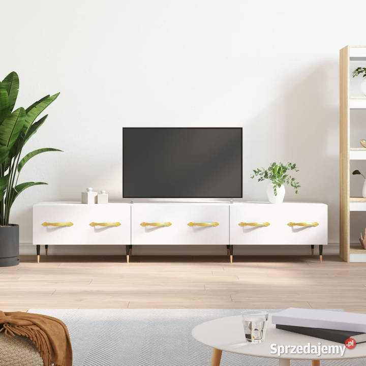 Szafka pod TV biała 150x36x30 materiał sprzedam