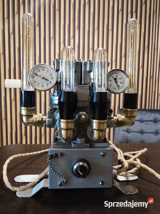 Lampa nocna streampunk Rękodzieło śląskie Truskolasy sprzedam