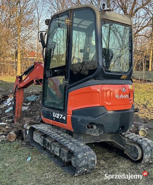 Minikoparka 27 T KUBOTA U274 małopolskie Wadowice