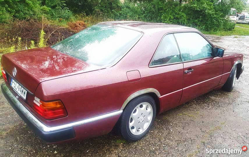 Mercedes c124 Coup 23 piękny unikatowe bordowe wiśniowy wielkopolskie Poznań