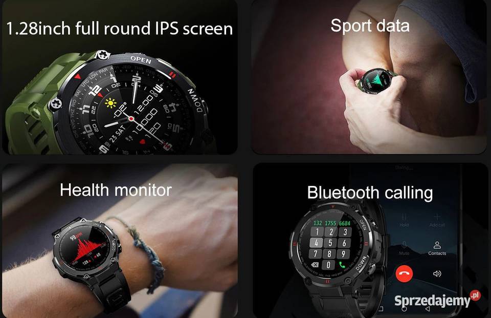 Lemfo K22 Smartwatch Puls Gra Kroki SMS NOWY sprzedam