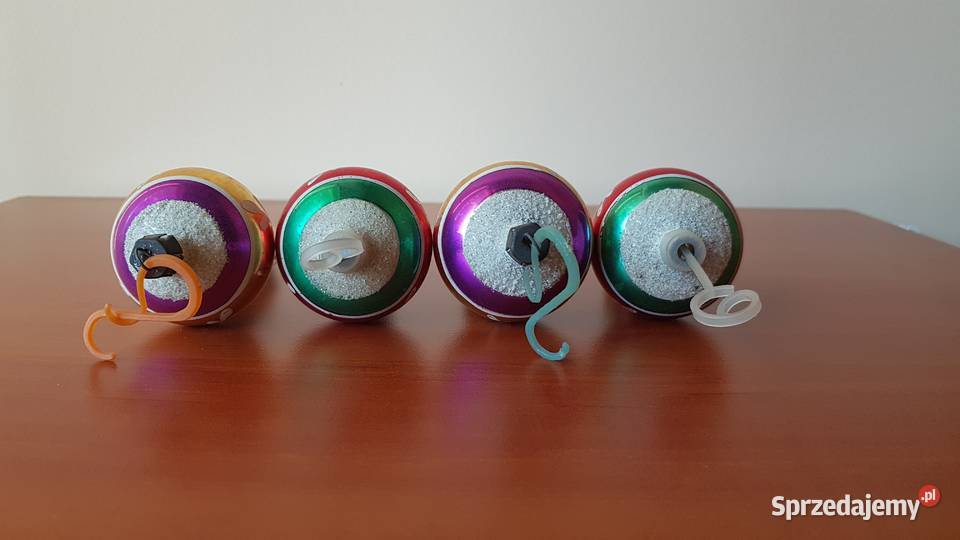 Stare szklane bombki Milicz bombki PRL Dąbrowa Górnicza