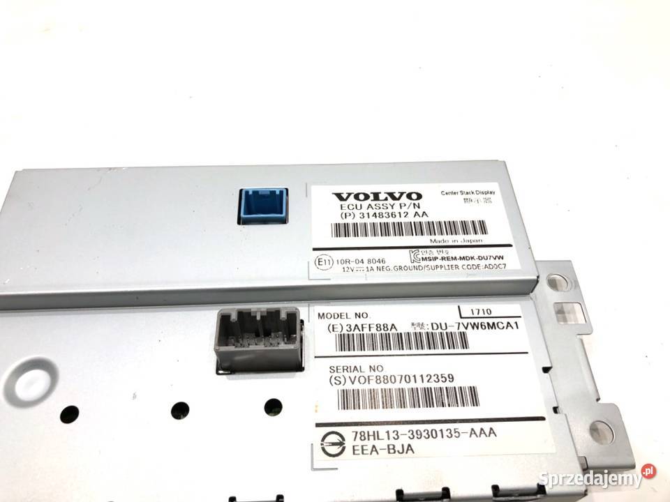 WYŚWIETLACZ VOLVO V60 I 31483612 1018 EKRAN
