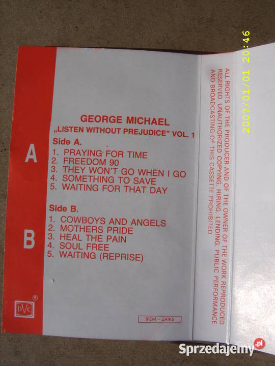 Rock kaseta GEORGE MICHAEL3 KASETY Wołów