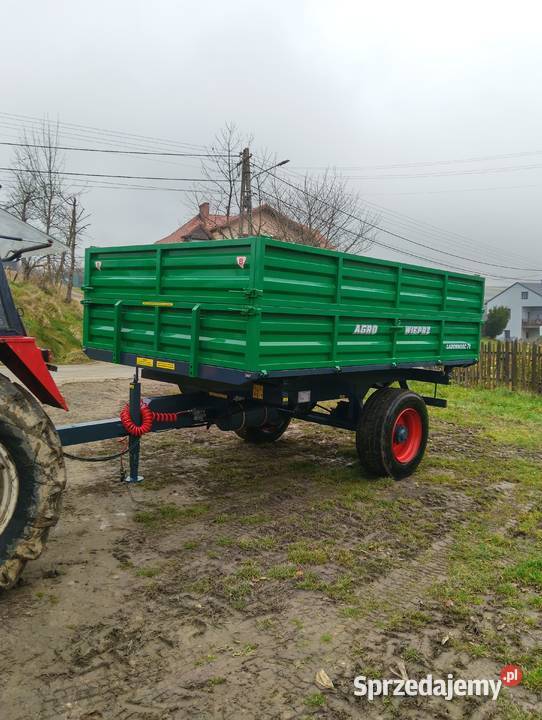 Przyczepa jednoosiowa wywrotka 8ton 3strony Wieprz