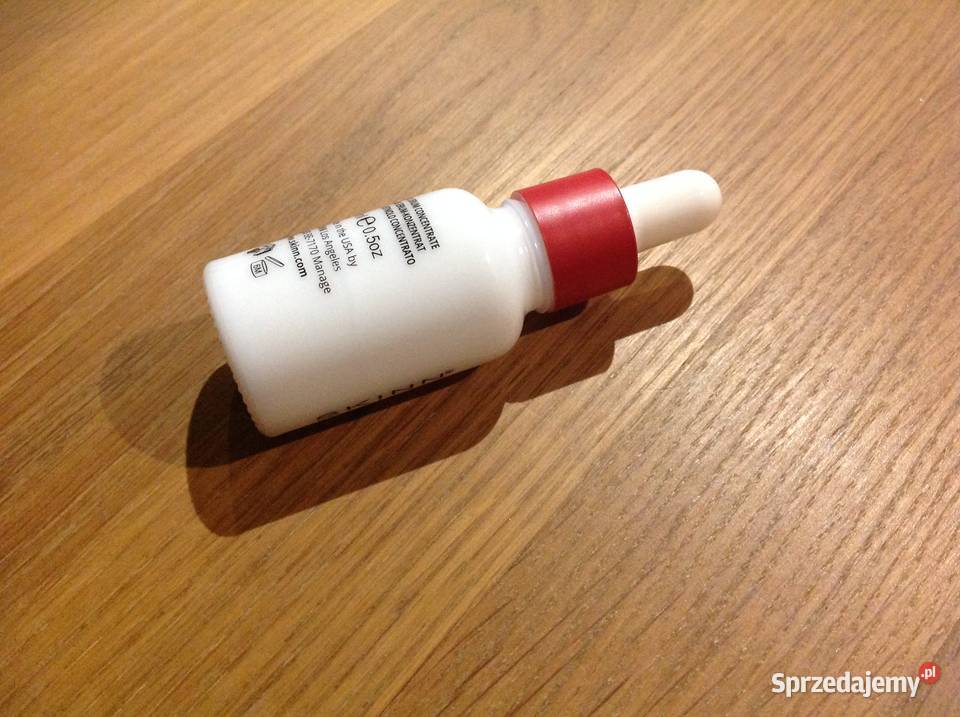 Pusta Buteleczka Butelka Szklana z Pepitą Serum lubuskie Nowa Sól