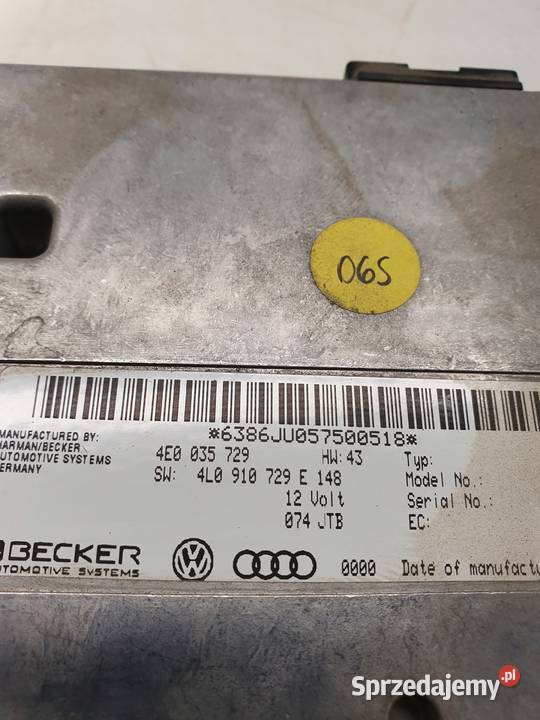 MODUŁ NAWIGACJI MMI AUDI A6 C6 Q7 4L0910729E Nawigacje fabryczne Przystajń