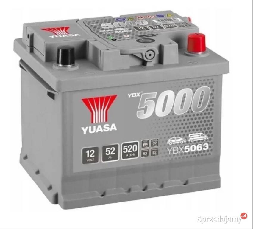 Akumulator Yuasa Silver 12V 52Ah 520A Darmowa Akumulatory Lublin