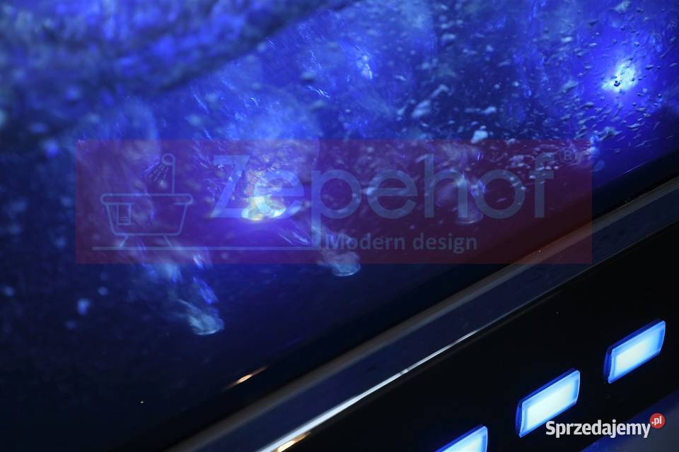 Czarna wanna z hydromasażem BC607 Schwarz Grabówka