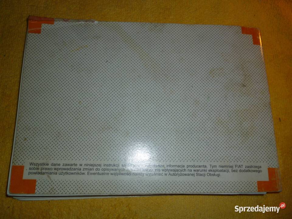 Instrukcja obsługi Fiat Siena 14 16 Motoryzacja małopolskie