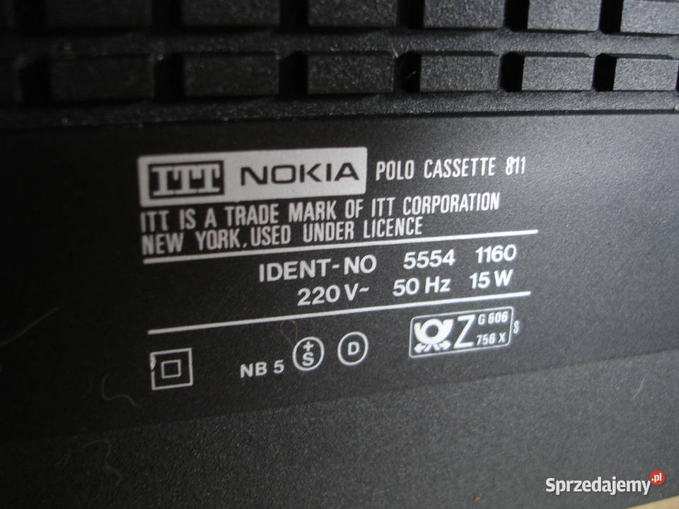 Radiomagnetofon ITT NOKIA Polo Cassette 811