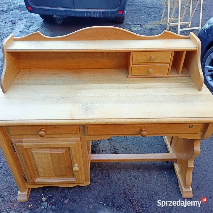 Biurko Drewniane Masywne Uniwersalne Prawe lewe Zabrze