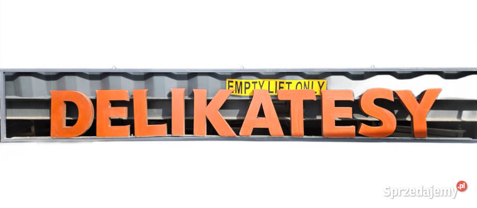 Baner SZYLD reklamowy 300x40 DELIKATESY Pszczyna
