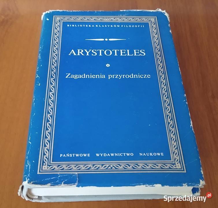 Zagadnienia przyrodnicze Arystoteles Biblioteka Gdańsk