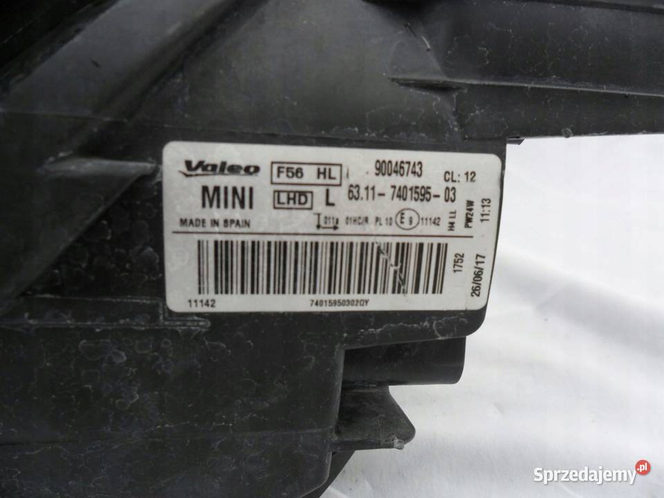 REFLEKTOR MINI ONE COOPER F56 F55 Części samochodowe Nowy Tomyśl sprzedam