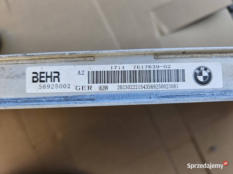 Chłodnica Wody BMW F39 F45 F46 F48 Mini F54 F55 śląskie