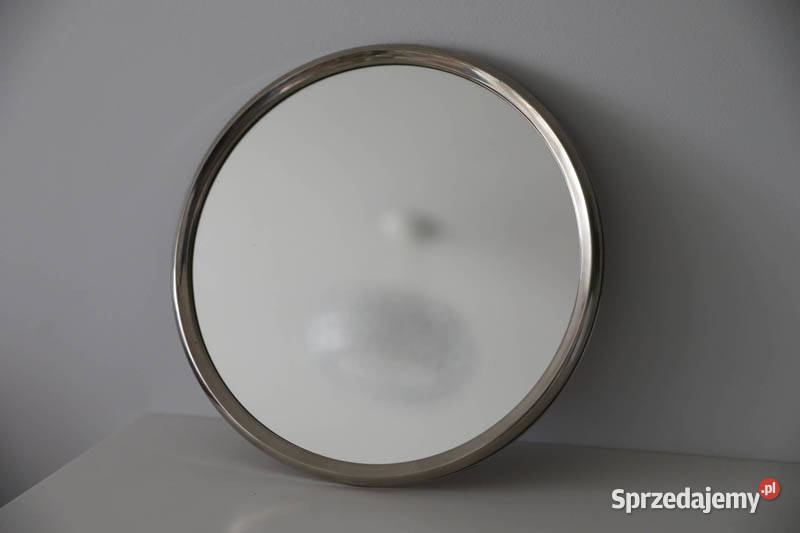 Taca metalowa lustro Dekoracyjna odcienie szarości świętokrzyskie Kielce