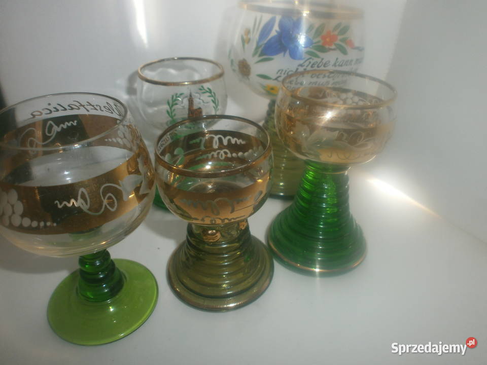 kieliszki 3 różne lubuskie Zielona Góra sprzedam