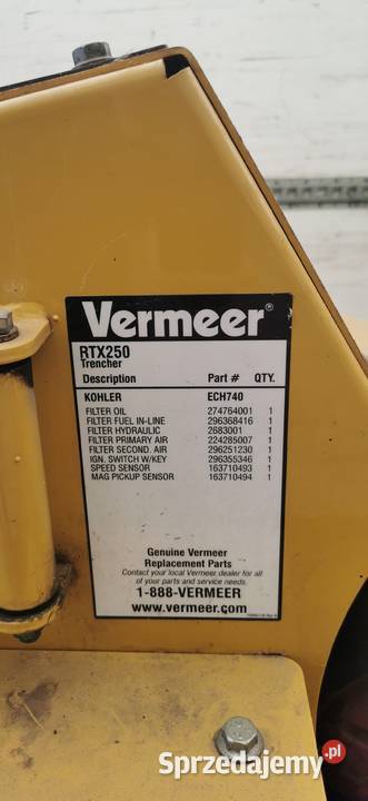 VERMEER RTX 250 TRENCHER Gąsiennice