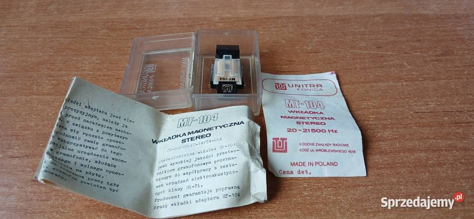 MF 104 wkładka gramofonowa z igłą nowa Gołębiewko
