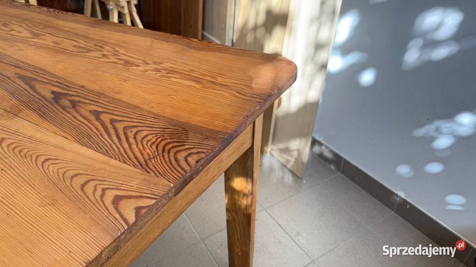 Stół z litego drewna stary 150x90 oryginalny Warszawa
