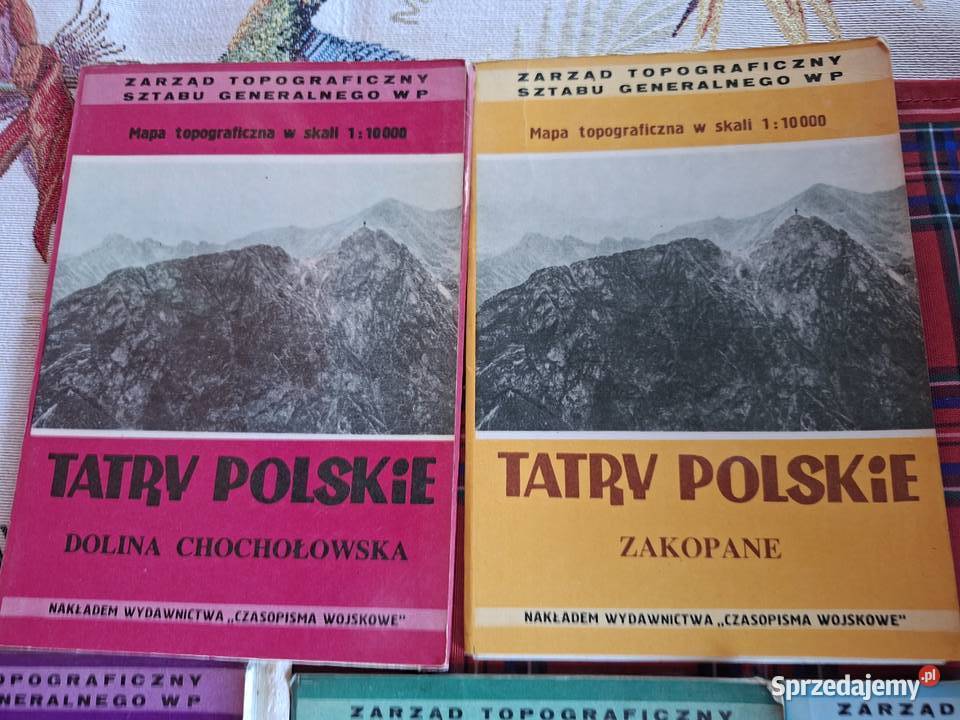 Tatry Polskie mapy topograficzne w skali 1 10 Kraków