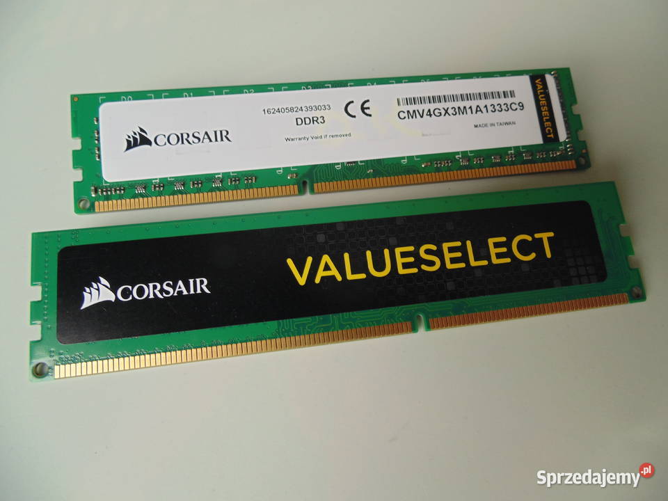 Pamięć RAM Corsair Value Select DDR3 8GB CL9 Warszawa
