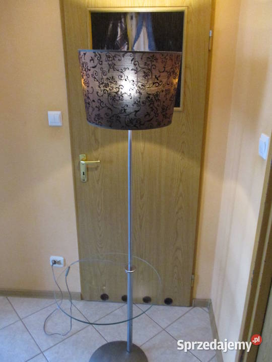 Lampa stojąca ze szklaną półką lubuskie Zielona Góra