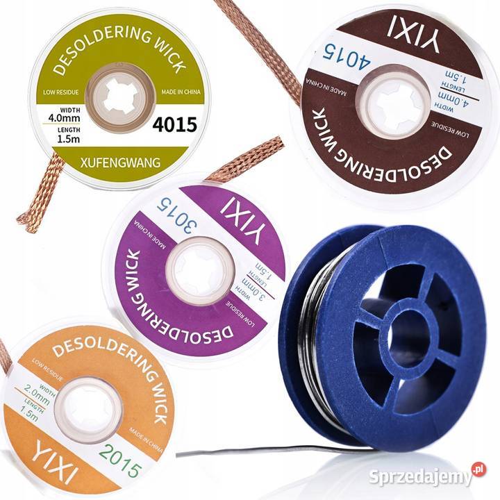 Zestaw Lutowniczy Rosfix Cyna 08mm 10g Plecionki Ludźmierz sprzedam