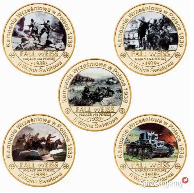 Kolekcjonerski zestaw monet medali Numizmatyka Warszawa