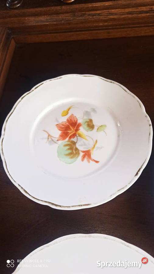 Talerzyki deserowe Sygn CT Altwasser z lat 1875