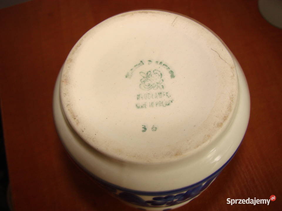 Włocławek fajansowy pojemnik Pruszcz Gdański
