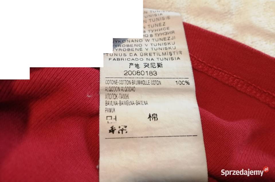 Koszulka krótki rękaw czerwona 110 Benetton