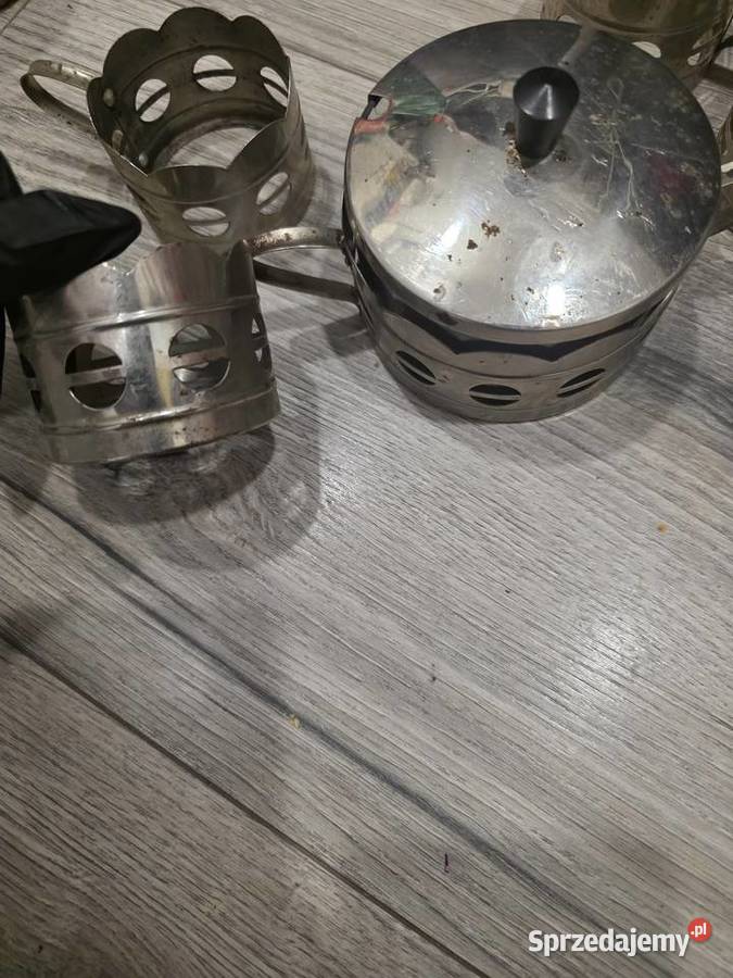 Zestaw Vintage PRL Koszyczki do szklanek