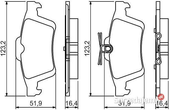 Bosch Klocki hamulcowe tył BP1449 Citroen C5 sprzedam