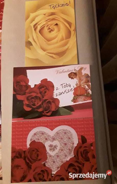 Kartki okolicznościowe z okazji Walentynek 10 Katowice sprzedam
