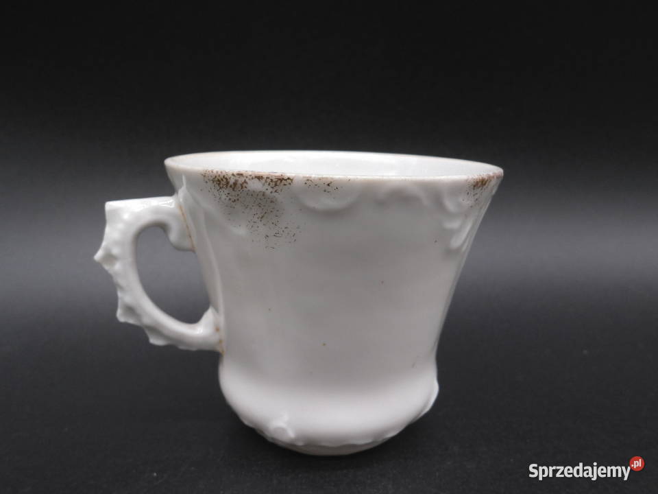 Stara Secesyjna filiżanka espressomokka Ręcznie Porcelana i szkło Raszków