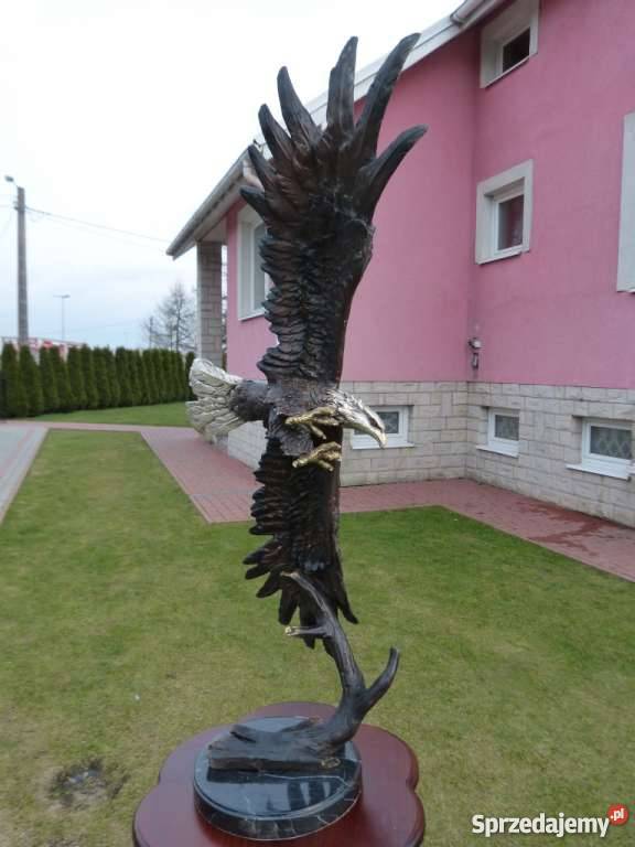 PIKUJĄCY ORZEŁ Z BRAZU gigant Bochnia